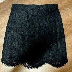Dynamite, Black floral lace miniskirt size S